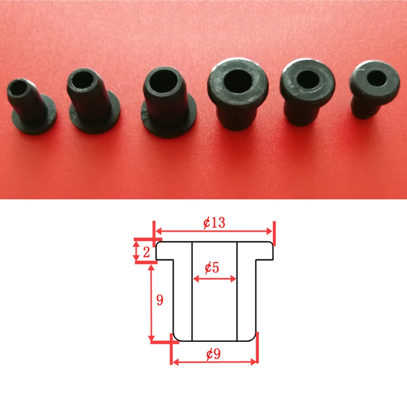 5Pcs Dia 5-28mm Solid Silicone Rubber Caps T Type Plug Cover Snap-on Gasket Through-hole Seal Stopper Black
5Pcs Dia 5-28mm Solid Silicone Rubber Caps T Type Plug Cover Snap-on Gasket Through-hole Seal Stopper Black