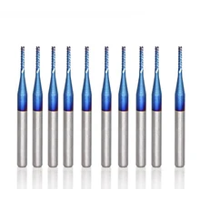 10pcs set 3.175 PCB blue nano Corn milling Cutter Tungsten router bits cutting end mill for Engraving machine
10pcs set 3.175 PCB blue nano Corn milling Cutter Tungsten router bits cutting end mill for Engraving machine