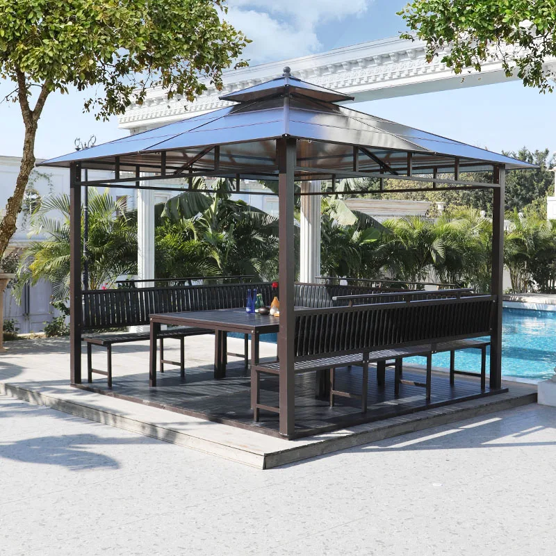Oude outdoor courtyard gazebo outdoor shade tent villa simple mobile leisure four corner garden roof pavilion
Oude outdoor courtyard gazebo outdoor shade tent villa simple mobile leisure four corner garden roof pavilion