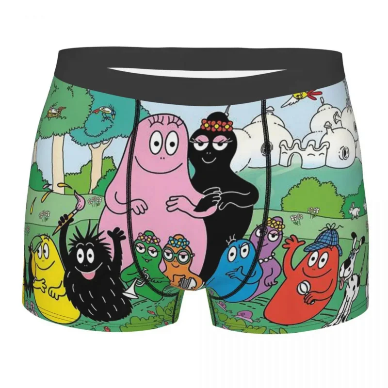 

InfanTv Les Barbapapa Family Anime Underpants Homme Panties Man Underwear Ventilate Shorts Boxer Briefs