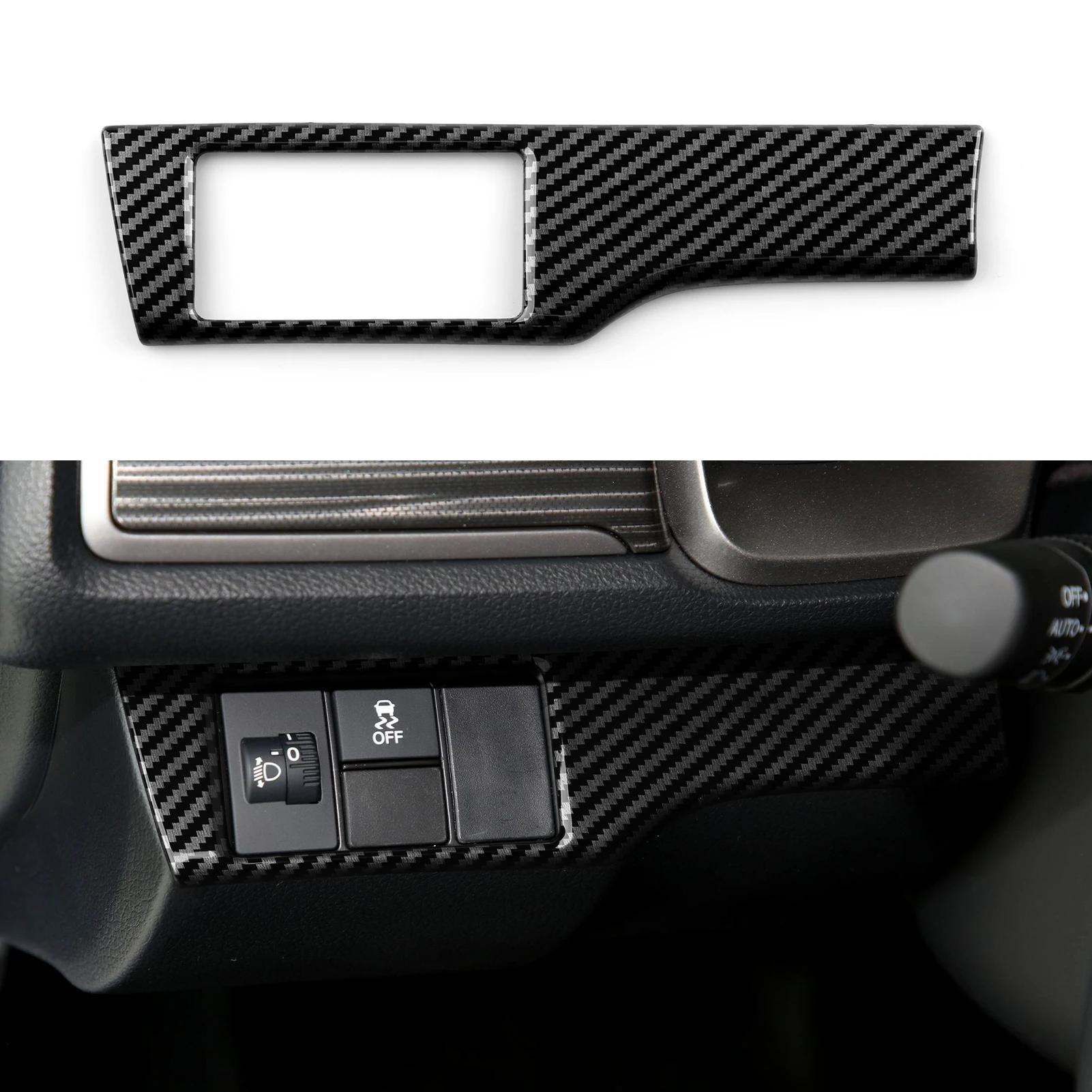 ABS Carbon Fiber for Honda Civic 2016 - 2021 10th Gen Accessories Car Headlight Switch Button Trim Interior Sticker
ABS Carbon Fiber for Honda Civic 2016 - 2021 10th Gen Accessories Car Headlight Switch Button Trim Interior Sticker