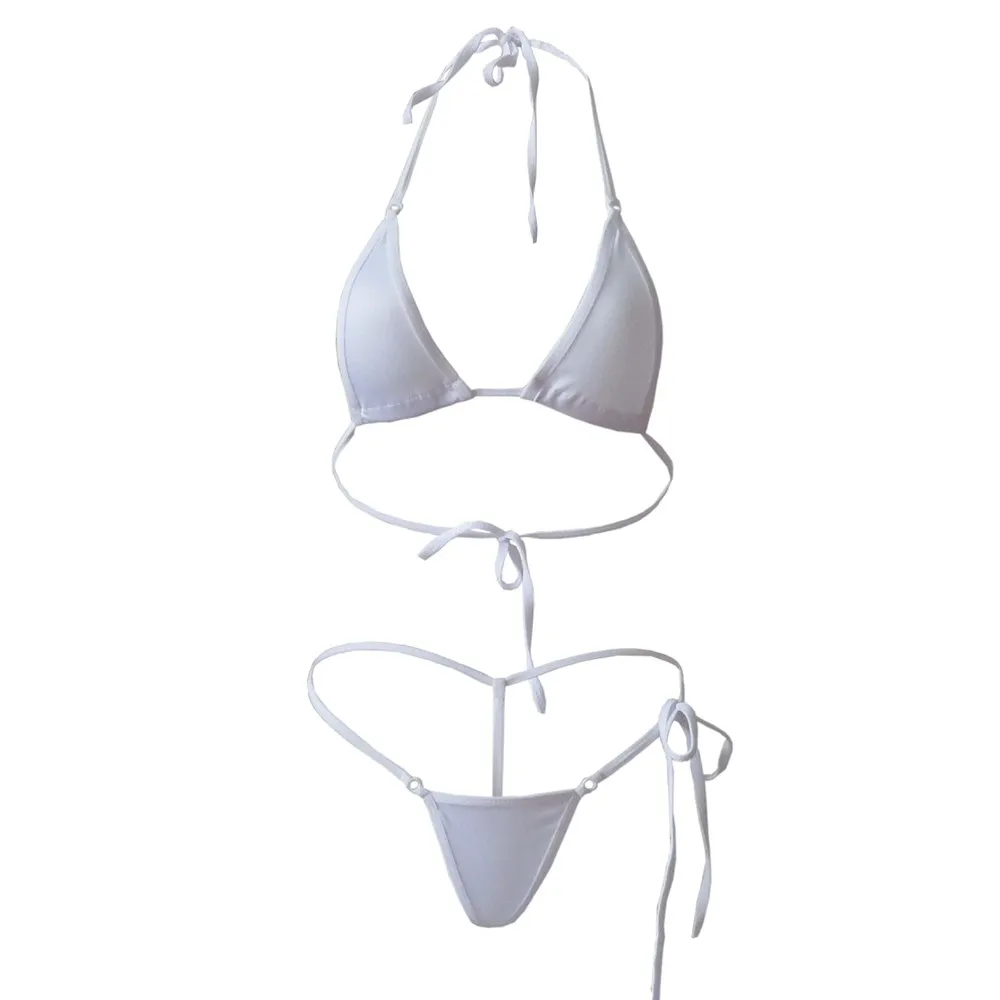 Sexy Women Thong Bikini Set Side Halter Tie Swimsuit Ladies Split Strap Adjustable Bandage Lace Up Sexy Girl Swimwear Beachwear
Sexy Women Thong Bikini Set Side Halter Tie Swimsuit Ladies Split Strap Adjustable Bandage Lace Up Sexy Girl Swimwear Beachwear