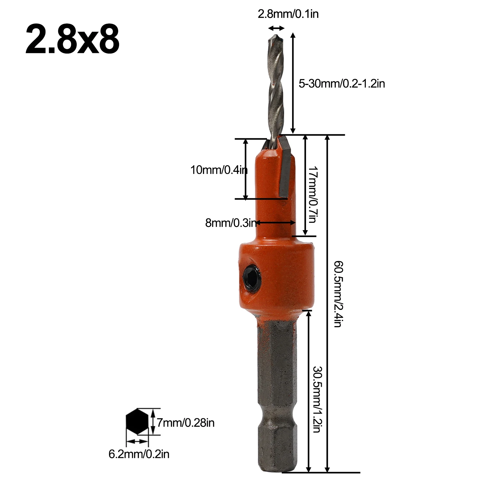1pc Countersink Drill Bit Woodworking Hex Shank Salad Step Drill Woodworking Drilling Power Tool Accessories Parts
1pc Countersink Drill Bit Woodworking Hex Shank Salad Step Drill Woodworking Drilling Power Tool Accessories Parts