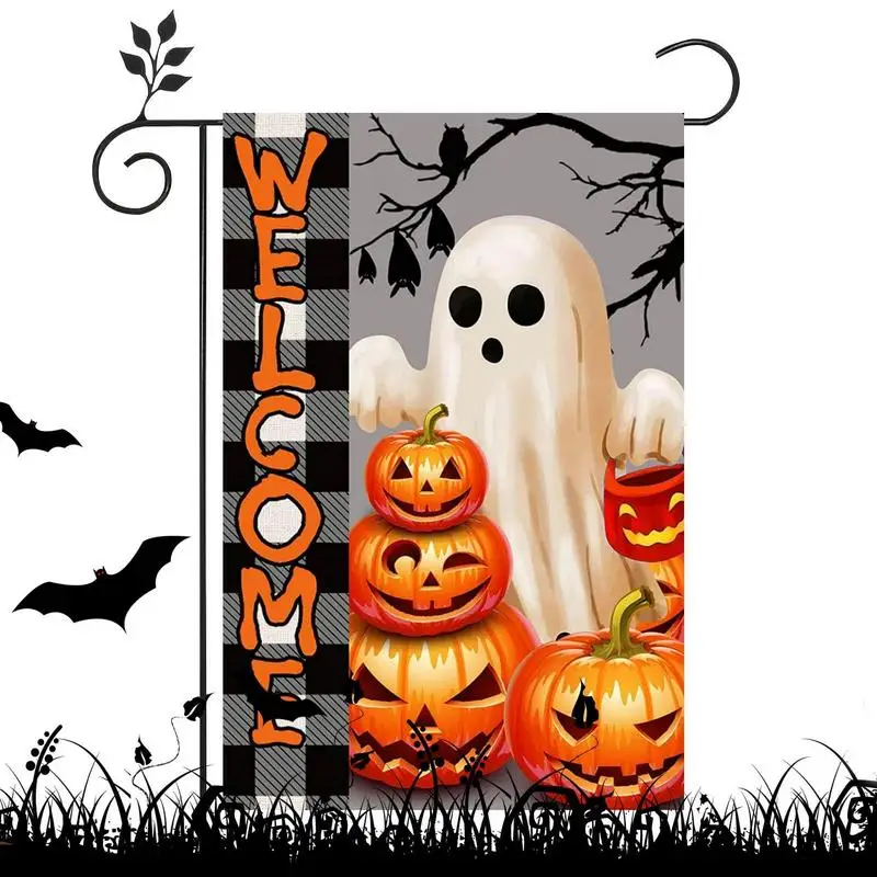 Halloween Garden Flag 12x17 Inch Double Sided Trick Or Treat Garden Flag Holiday Yard Outdoor Decoration Halloween Yard Flag
Halloween Garden Flag 12x17 Inch Double Sided Trick Or Treat Garden Flag Holiday Yard Outdoor Decoration Halloween Yard Flag