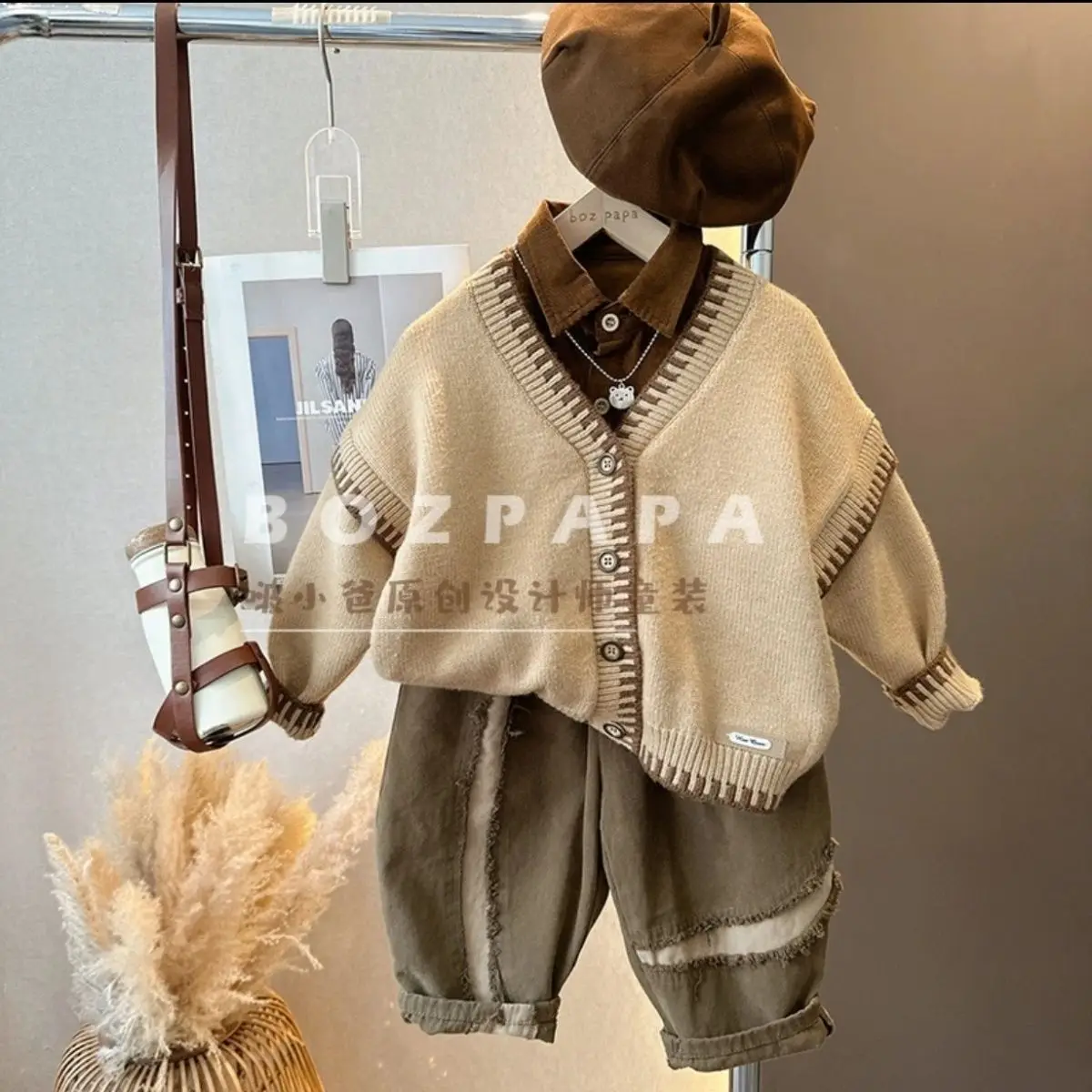 Children's Autumn Sweater Boys' Casual Vintage Knitted Cardigan+Shirt Set Boys' Casual Pants 2023 Kids Clothes
Children's Autumn Sweater Boys' Casual Vintage Knitted Cardigan+Shirt Set Boys' Casual Pants 2023 Kids Clothes