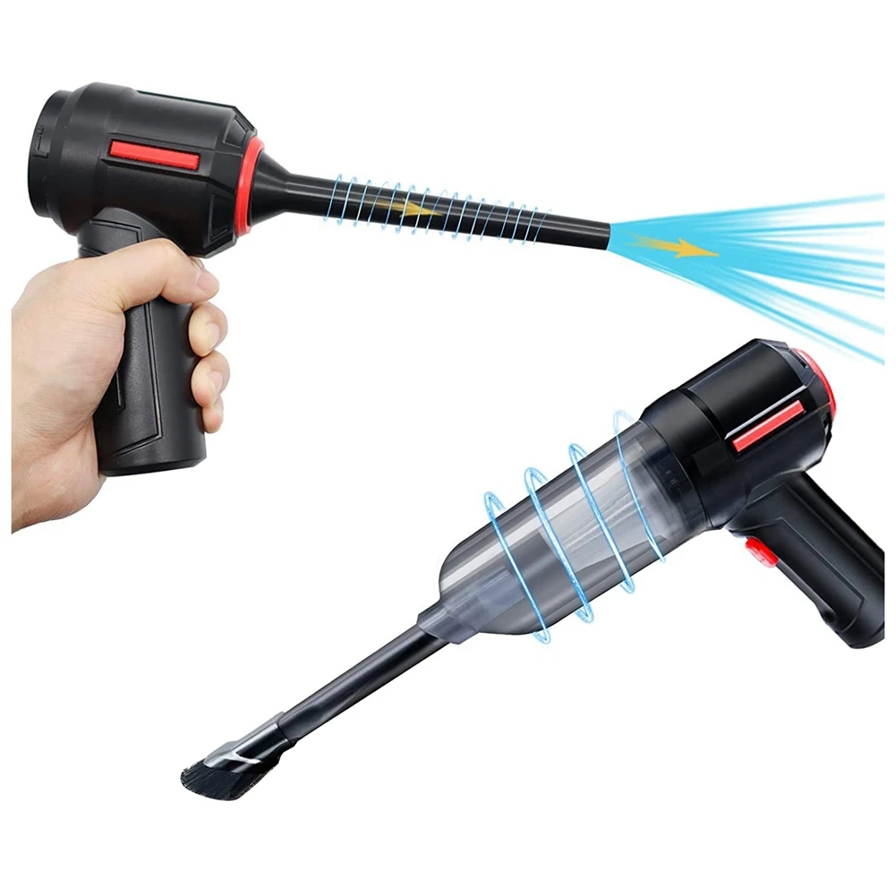 3-In-1 Computer Vacuum, Compressed Air Duster Blower, Portable Handheld Vacuum Cleaner Cordless Rechargeable
3-In-1 Computer Vacuum, Compressed Air Duster Blower, Portable Handheld Vacuum Cleaner Cordless Rechargeable