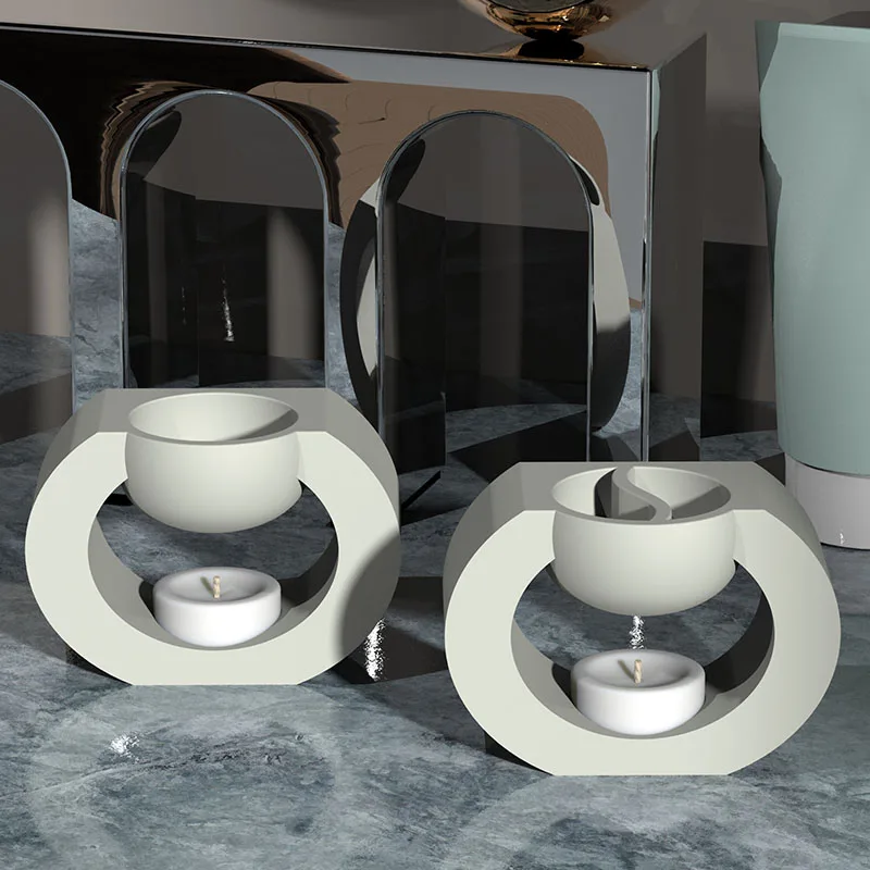Aroma Heating Furnace Cement Molds Tea Light Holder Concrete Wax Burner Silicone Mold for Gypsum Home Decoration
Aroma Heating Furnace Cement Molds Tea Light Holder Concrete Wax Burner Silicone Mold for Gypsum Home Decoration