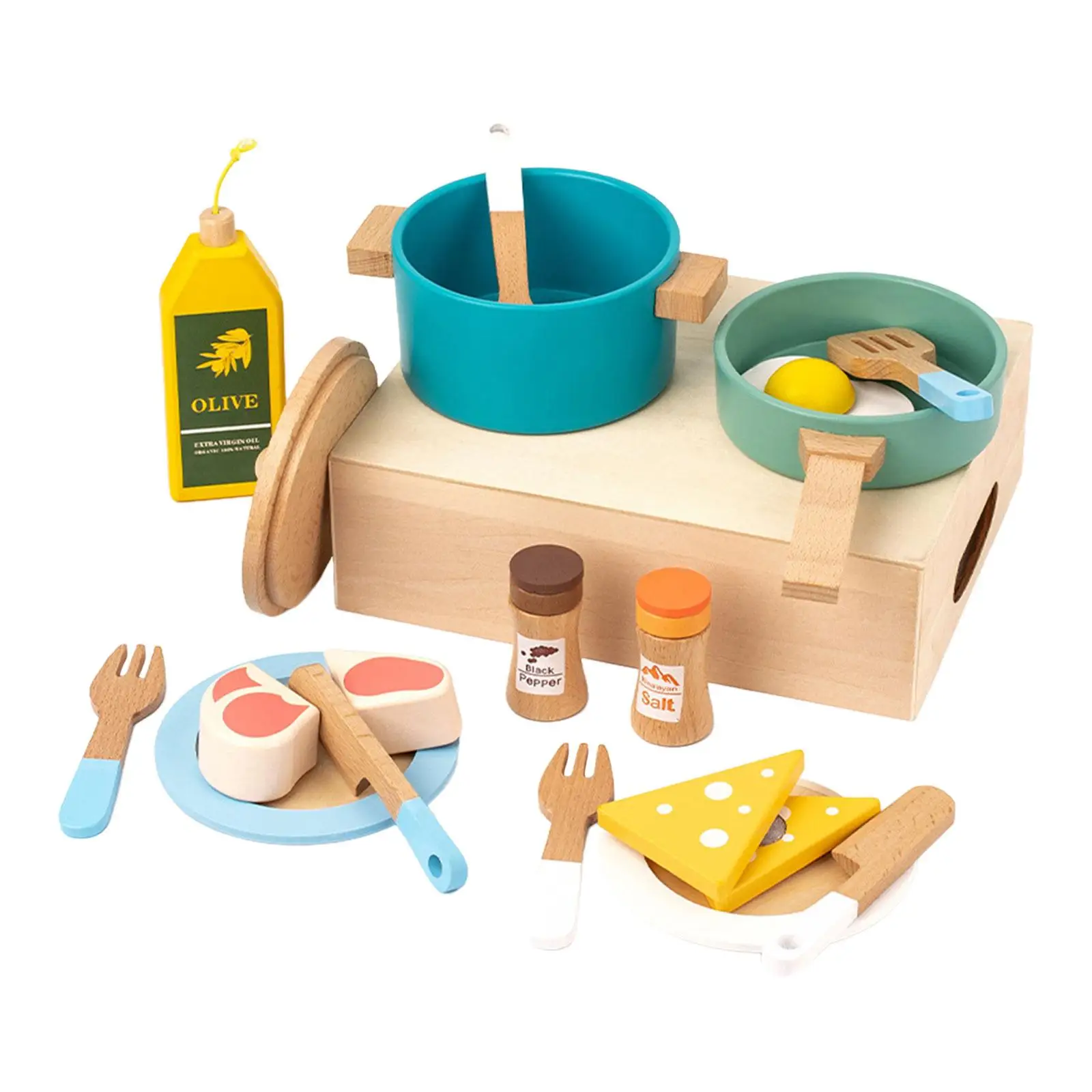 Kitchen Cooking Pan Playset Pretend Pots Pans Set Cookware Utensils Toys for Birthday Gift Handcraft DIY Model Party Favors
Kitchen Cooking Pan Playset Pretend Pots Pans Set Cookware Utensils Toys for Birthday Gift Handcraft DIY Model Party Favors