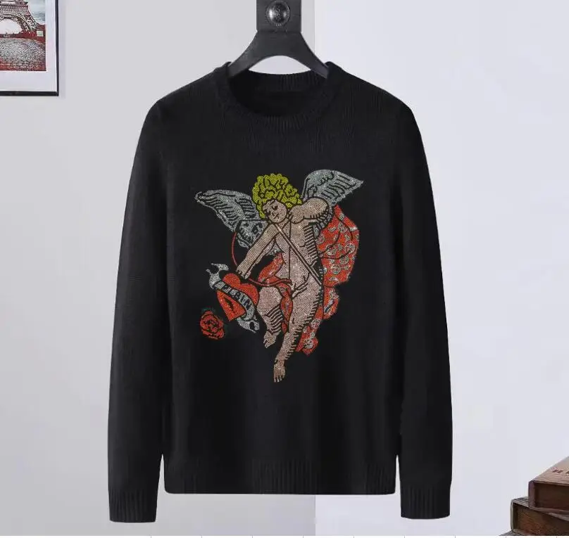 uality MaleFashion Brand Men's Pullover sweater Rhinestones New Male Casual Men's pullover Tops
uality MaleFashion Brand Men's Pullover sweater Rhinestones New Male Casual Men's pullover Tops