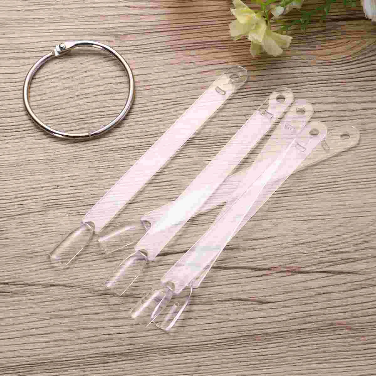 

Nail Art Tips Sticks Display Fan Practice Starter Ring Clear DIY Nail Tip Display Stand Nail Polish Color Chart