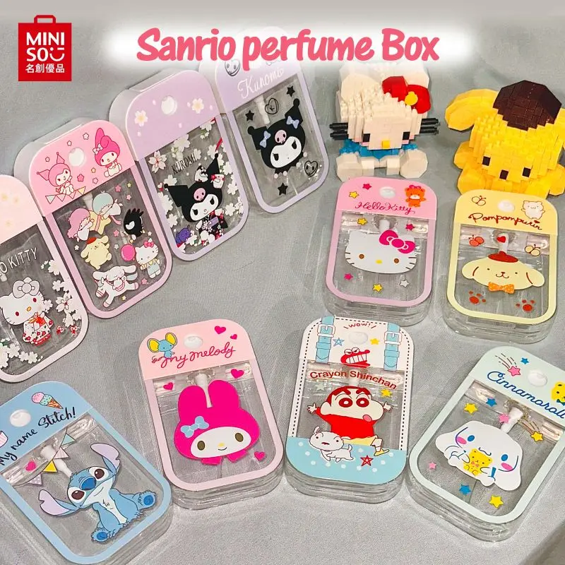 

50ml Anime Hello Kitty Sanrio Perfume Spray Bottle Kuromi Cinnamoroll Travel Portable My Melody Cartoon Alcohol Press Bottled