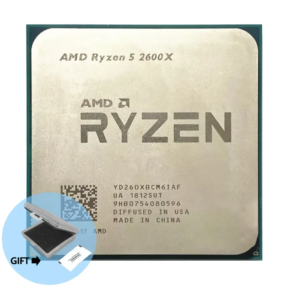

AMD Ryzen 5 2600X R5 2600X 3.6 GHz Six-Core Twelve-Thread CPU Processor YD260XBCM6IAF Socket AM4