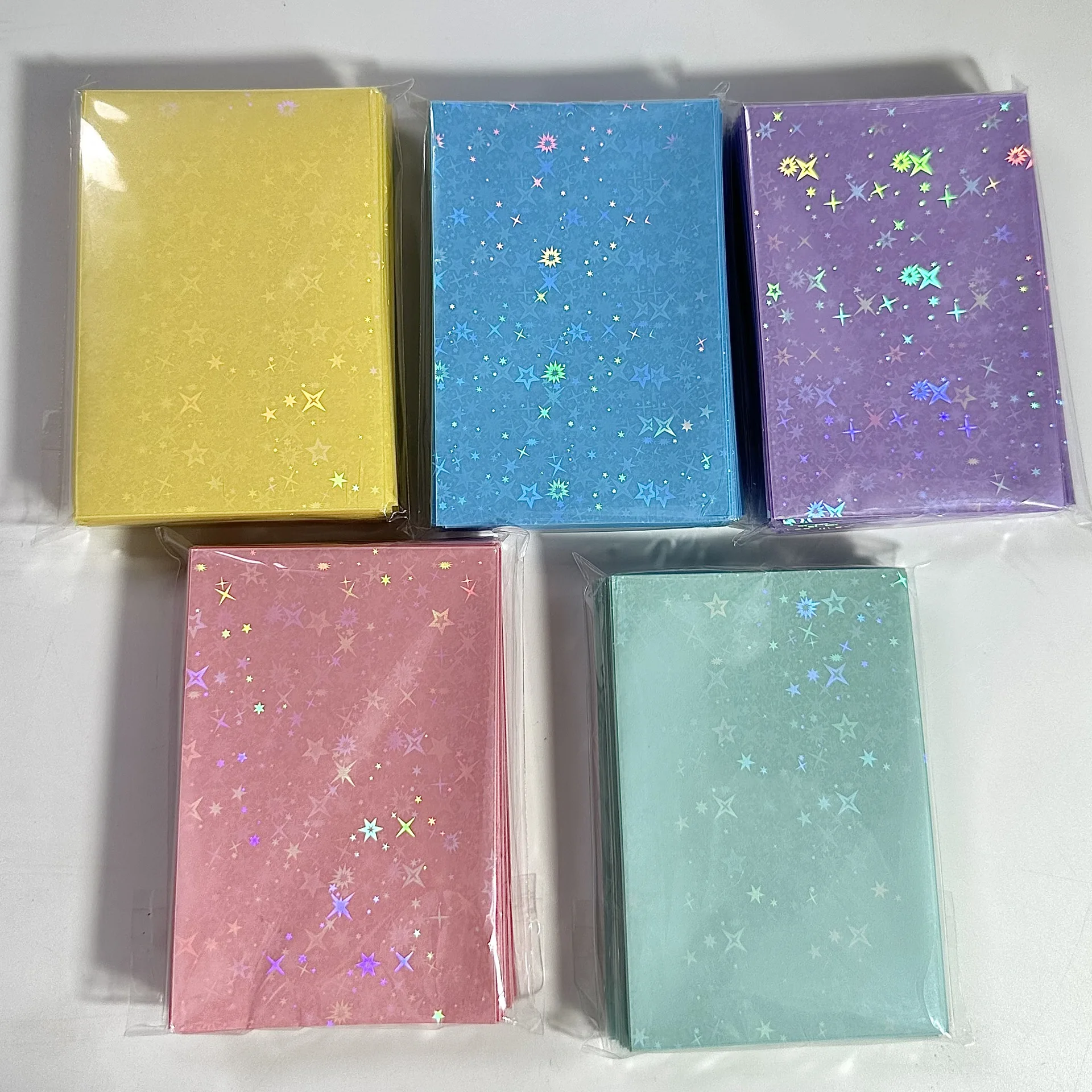 

Sharkbang 50pcs/Lot Holo Card Sleeves 61x91mm 20C Star Series PP Kpop Holders For Postcards Films Game Cards Photocard Protector