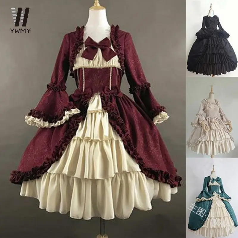 WYWMY Vintage Palace Lolita Dress Women Sweet Princess Square Collar Lace Bowknot High Waist Long Victorian Gothic Dress Girl
WYWMY Vintage Palace Lolita Dress Women Sweet Princess Square Collar Lace Bowknot High Waist Long Victorian Gothic Dress Girl