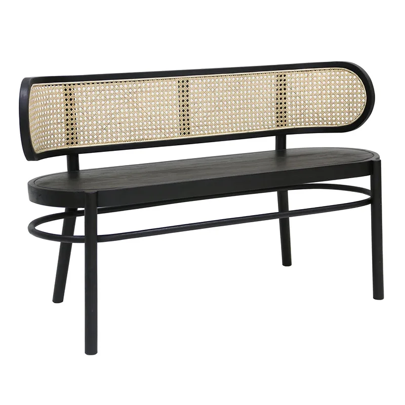 Retro bench Nordic mid-century rattan weaving home doorway solid wood shoe stool against the wall bench
Retro bench Nordic mid-century rattan weaving home doorway solid wood shoe stool against the wall bench