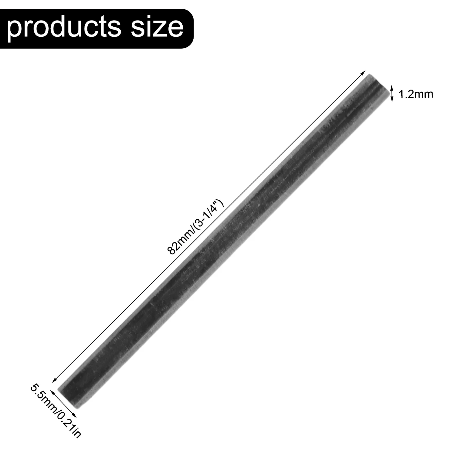 10pcs 82mm Carbide Planer BladesFor Cutting Soft Hard Woods Ply-Wood Board 82 X 5.5 X 1.2mm For Electric Handheld Wood Planers
10pcs 82mm Carbide Planer BladesFor Cutting Soft Hard Woods Ply-Wood Board 82 X 5.5 X 1.2mm For Electric Handheld Wood Planers