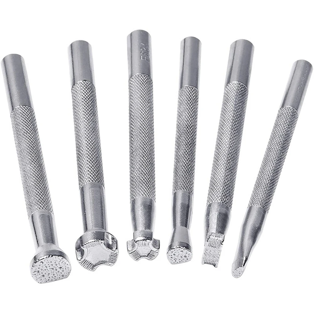 DIY Leather Stamp Punch Set 6 Pieces Special Graphic Stamping Tools for Carving Various Patterns Easy to Use and Long lasting
DIY Leather Stamp Punch Set 6 Pieces Special Graphic Stamping Tools for Carving Various Patterns Easy to Use and Long lasting