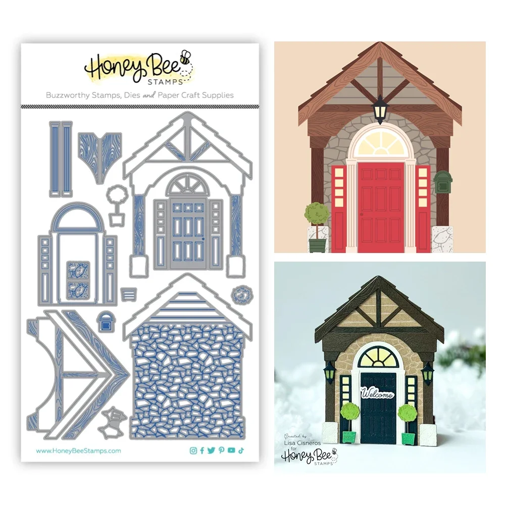 Lovely Layers: Front Porch - Honey Cuts Metal cutting data slimline essentials scrapbooking card stencil cut die for DIY
Lovely Layers: Front Porch - Honey Cuts Metal cutting data slimline essentials scrapbooking card stencil cut die for DIY