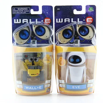 Wall-E 로봇 벽 E & EVE PVC 액션 피규어 컬렉션 모델 장난감 인형, 6cm, 10cm