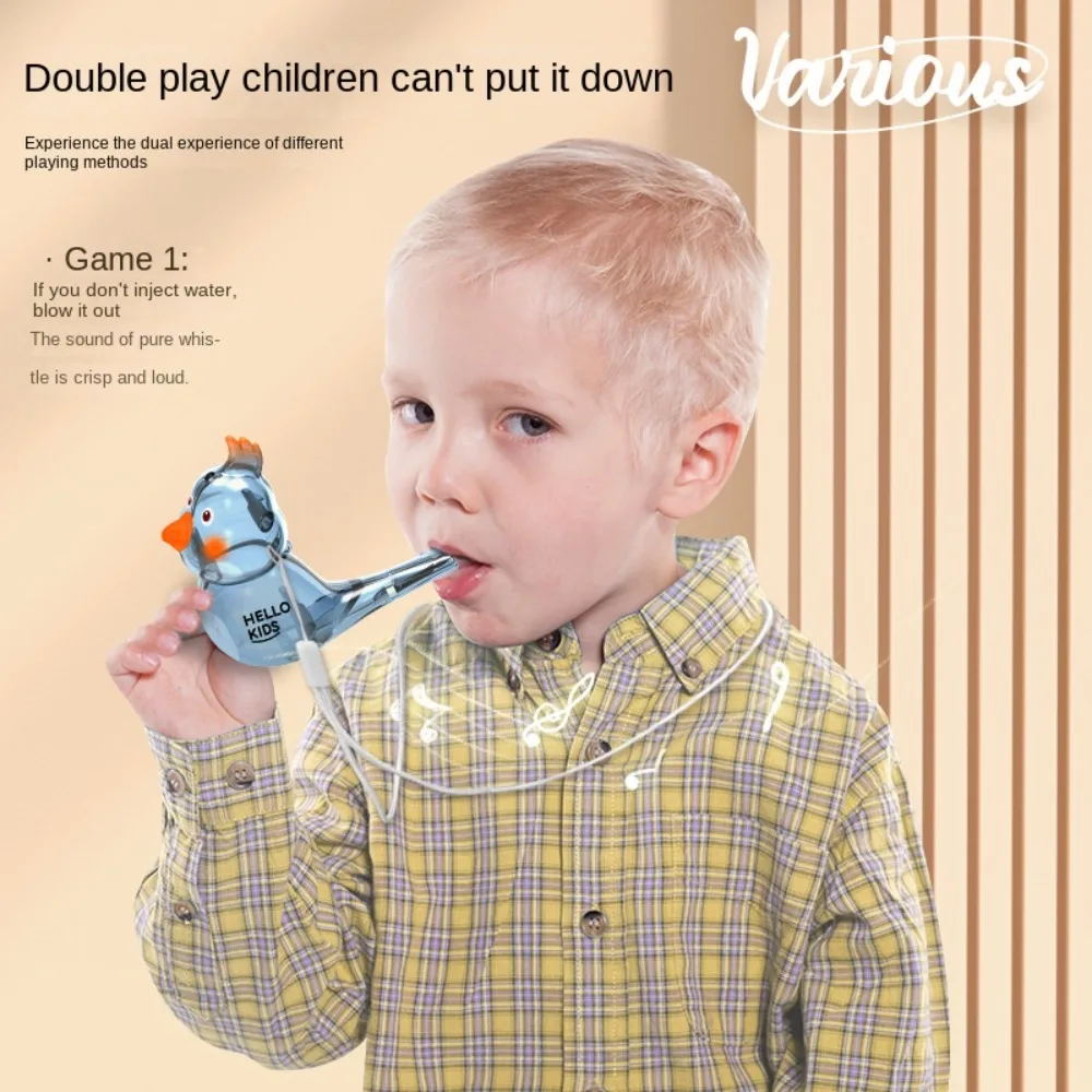 With Lanyard Water Whistle Toy Funny Bird Shaped Musical Instrument Bird Whistle Toy Transparent Calling Device
With Lanyard Water Whistle Toy Funny Bird Shaped Musical Instrument Bird Whistle Toy Transparent Calling Device