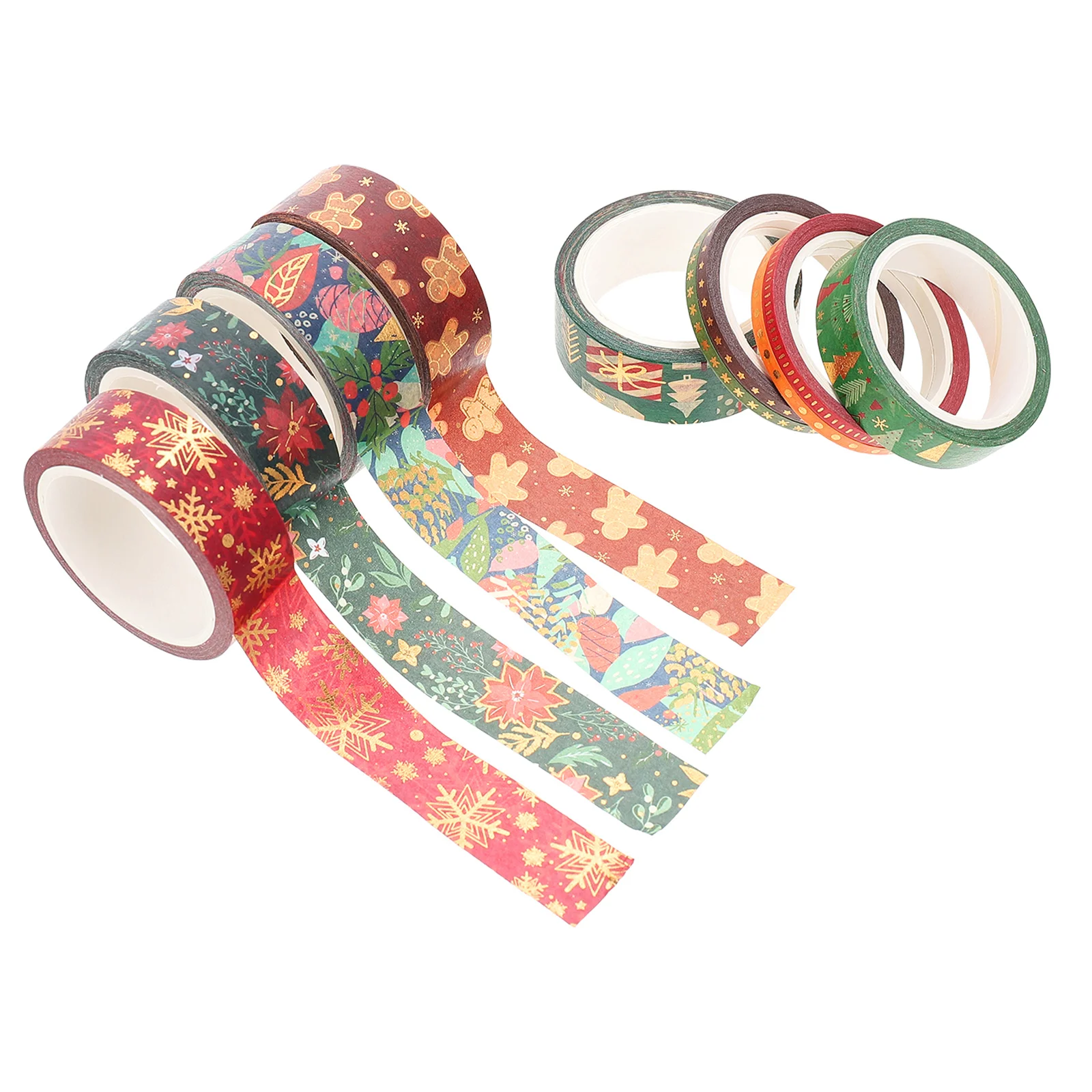 

21 Rolls Christmas Washi Tape Decal Stickers Party Supplies Winter Gift Wrapping Themed Tapes Adhesive Paper Japanese Xmas DIY