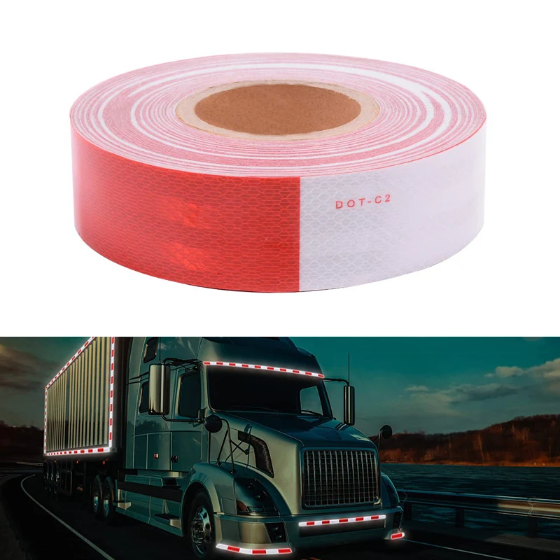 DOT-C2 Reflective Tape Adhesive Safety Conspicuity Outdoor Reflector Tape For Truck
DOT-C2 Reflective Tape Adhesive Safety Conspicuity Outdoor Reflector Tape For Truck