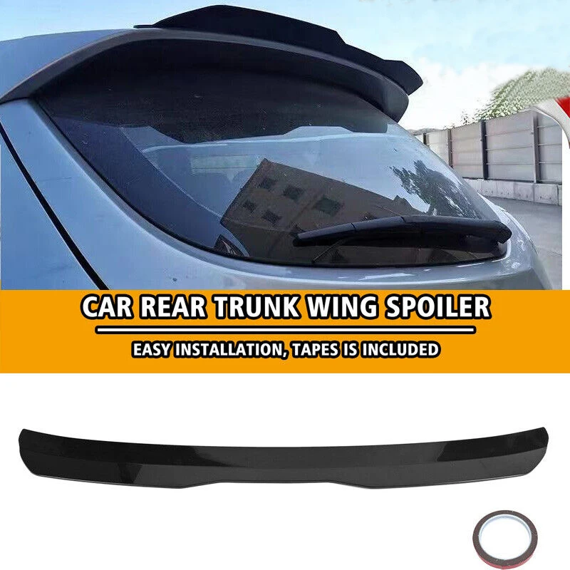 

Car Rear Top Roof Lip Spoiler Wing For Hatchback SUV MPV Universal car Sports Rear wingTrunk Carbon fiber pattern Accessories