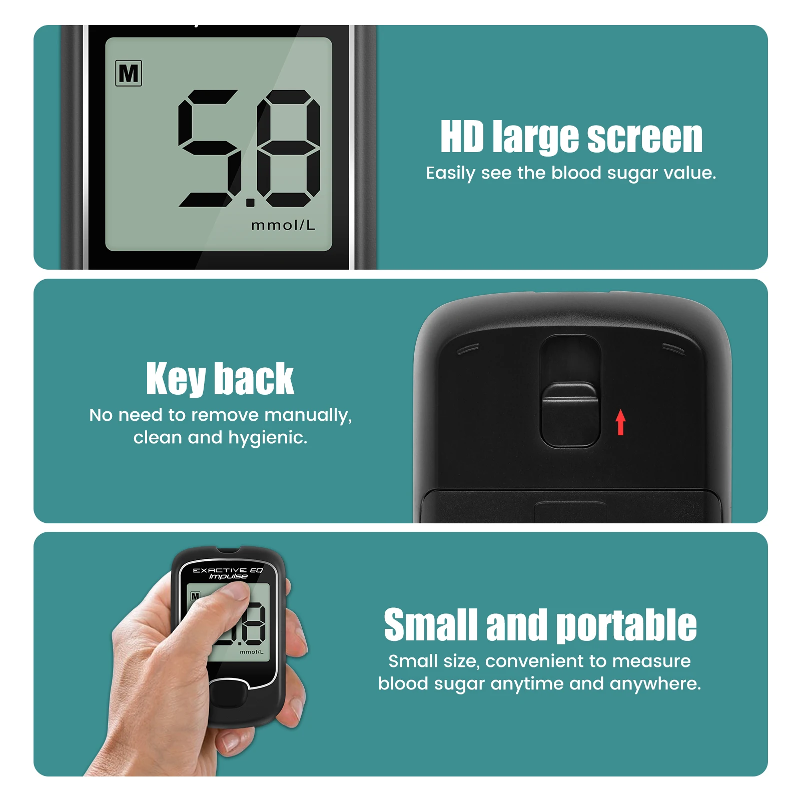 Generic Blood Glucose Meter For Diabetics Measurement