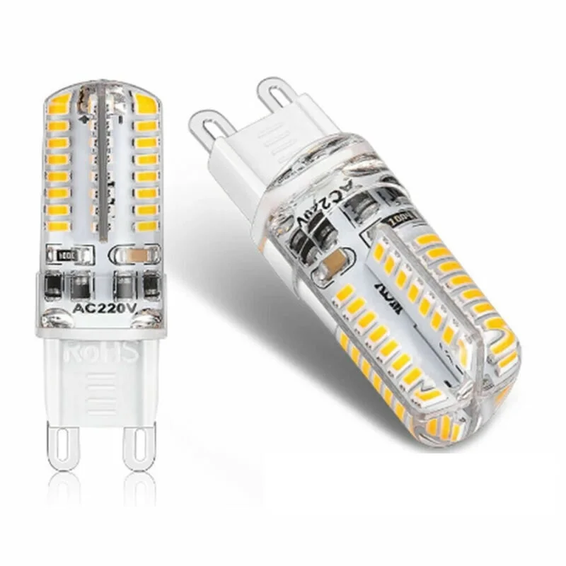 1X Dimmable LED G9 Light 64 104 LEDs 220V Bulb SMD 3014 Spotlight Replace 5W 10W Compact Fluorescent Lamp For Chandelier
1X Dimmable LED G9 Light 64 104 LEDs 220V Bulb SMD 3014 Spotlight Replace 5W 10W Compact Fluorescent Lamp For Chandelier