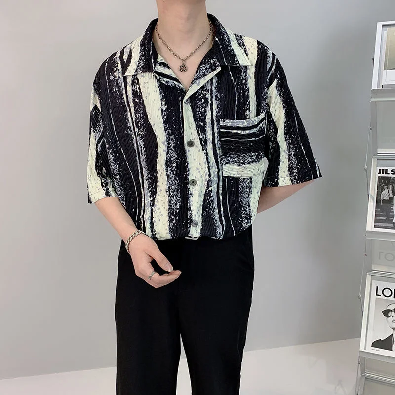 2022 Summer Men's Painting Printing Hawaiian Cotton Shirts Short Sleeved Trendy Fashion Shirts Loose Camisa Masculina M-2XL
2022 Summer Men's Painting Printing Hawaiian Cotton Shirts Short Sleeved Trendy Fashion Shirts Loose Camisa Masculina M-2XL