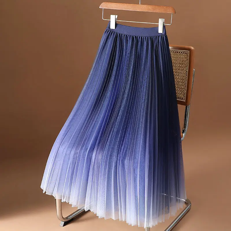 2024 Spring Summer Fashion 3 Layers Mesh Tulle Women Midi High Waist Pleated A Line Skirt Female Vintage Elastic Skirts F183
2024 Spring Summer Fashion 3 Layers Mesh Tulle Women Midi High Waist Pleated A Line Skirt Female Vintage Elastic Skirts F183