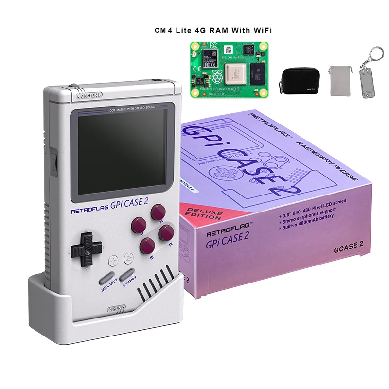 Retroflag GPi CASE 2 Deluxe Edition with Dock Carrying Bag 3.0” LCD 4000mAh Rechargeab Battery for Raspberry Pi CM4 Lite/eMMC
Retroflag GPi CASE 2 Deluxe Edition with Dock Carrying Bag 3.0” LCD 4000mAh Rechargeab Battery for Raspberry Pi CM4 Lite/eMMC