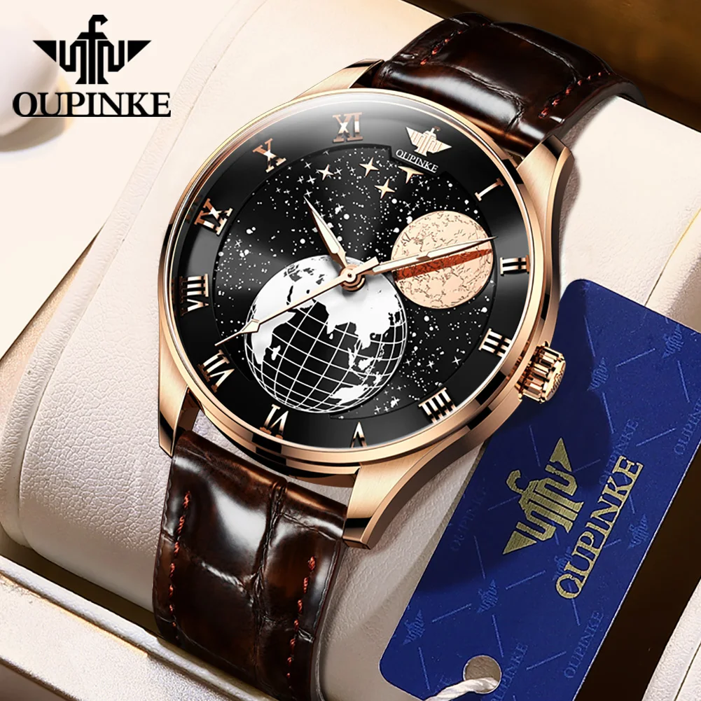 OUPINKE Original Men's Luxury Automatic Watch Mechanical Self-Winding Watches Synthetic Sapphire Mirror Waterproof Wristwatches 
OUPINKE Original Men's Luxury Automatic Watch Mechanical Self-Winding Watches Synthetic Sapphire Mirror Waterproof Wristwatches