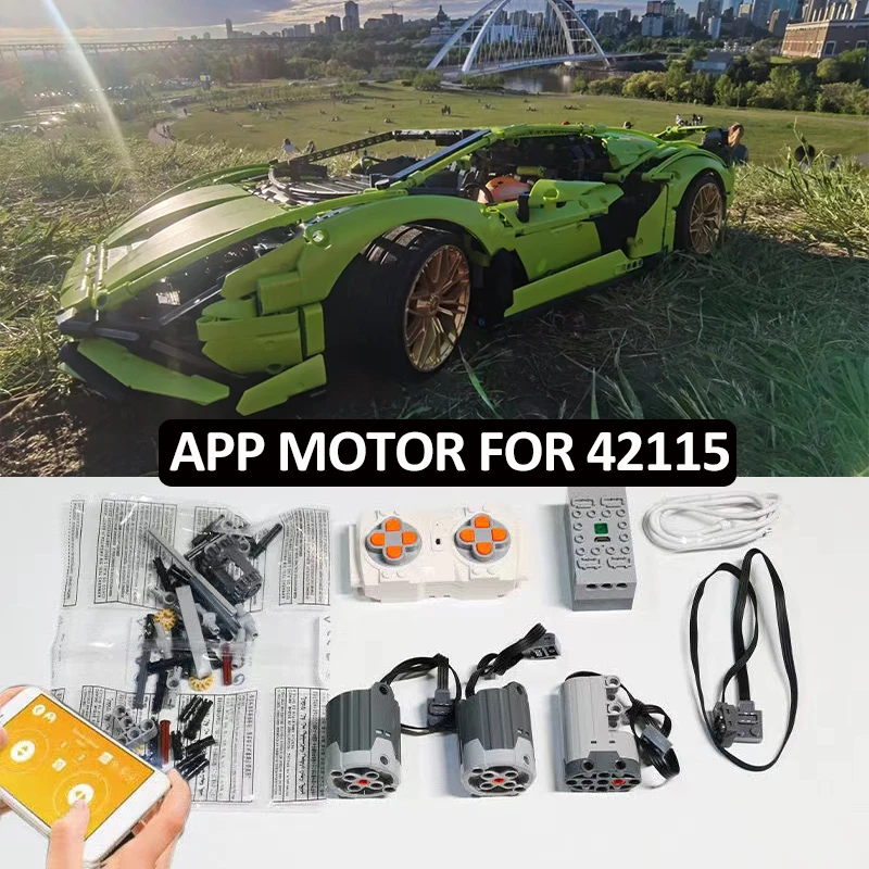 APP Control Motor Set For 42115 racing car Building Blocks (only Motor inlcuded NO Bricks)
APP Control Motor Set For 42115 racing car Building Blocks (only Motor inlcuded NO Bricks)