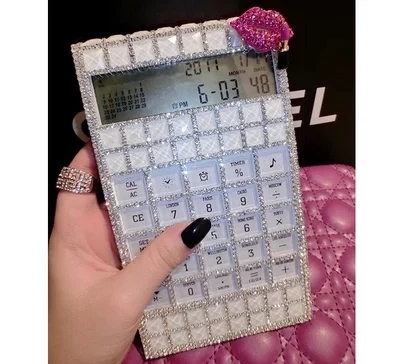 Office Calculator Female Fashion Cute Electronic Computing Korean Creative Ultra Thin Portable Diamond for Girls
Office Calculator Female Fashion Cute Electronic Computing Korean Creative Ultra Thin Portable Diamond for Girls