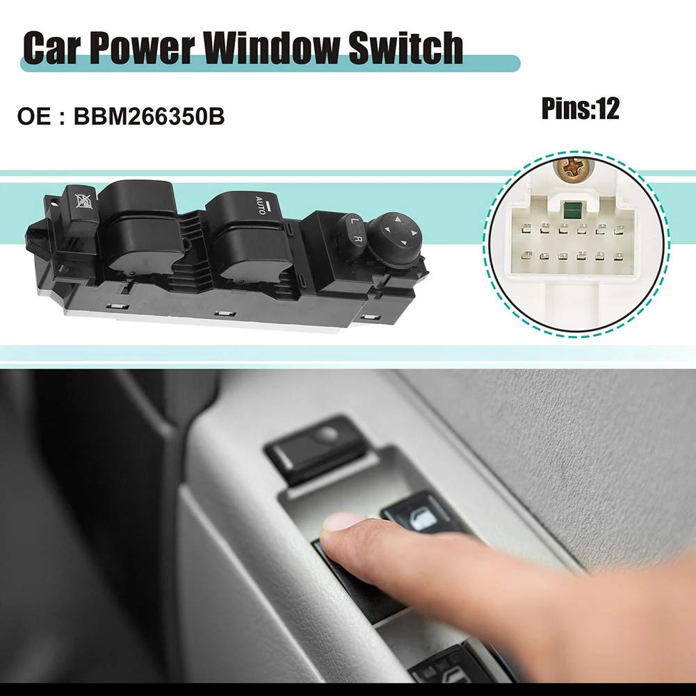 Front Left Driver Side Power Window Master Control Switch Window Lifter Button BBM266350B Compatible For Mazda 3 2010-2013 
Front Left Driver Side Power Window Master Control Switch Window Lifter Button BBM266350B Compatible For Mazda 3 2010-2013