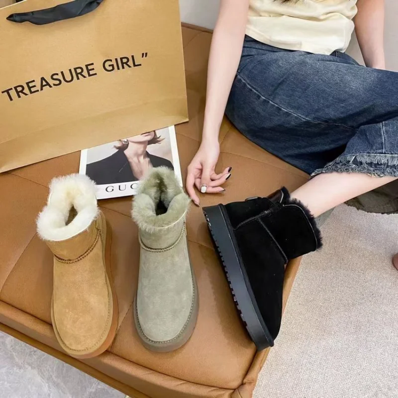 Winter Classic Women's Shoes 2023 Slip-on Mid-Calf Women's Boots Platform Flat with Outdoor Ladies Snow Boots Warm Shoes Ladies
Winter Classic Women's Shoes 2023 Slip-on Mid-Calf Women's Boots Platform Flat with Outdoor Ladies Snow Boots Warm Shoes Ladies