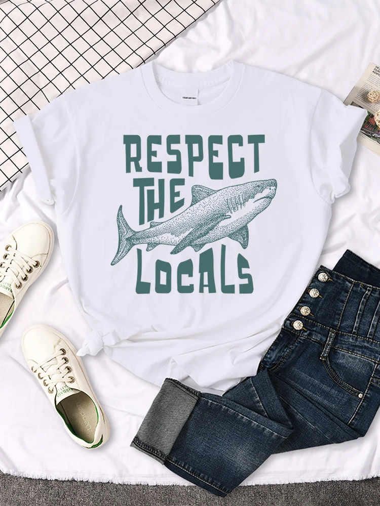 Respect The Locals Shark Print T-Shirt Essential Sport Tshirt All-Match Hip Hop T-Shirts Original Oversized Softwomen Tshirts
Respect The Locals Shark Print T-Shirt Essential Sport Tshirt All-Match Hip Hop T-Shirts Original Oversized Softwomen Tshirts