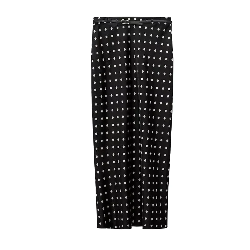 Women's Spring Summer New Silk Texture French Style High Waist Slimming Casual Straight Skirt with Belt and Polka Dot Skirt
Women's Spring Summer New Silk Texture French Style High Waist Slimming Casual Straight Skirt with Belt and Polka Dot Skirt