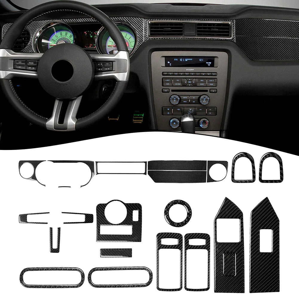22Pcs/set Car Central Control Air Outlet Kit Real Carbon Fiber Car Interior For Ford For Mustang 2009-2013 Black Car Cover Trim
22Pcs/set Car Central Control Air Outlet Kit Real Carbon Fiber Car Interior For Ford For Mustang 2009-2013 Black Car Cover Trim