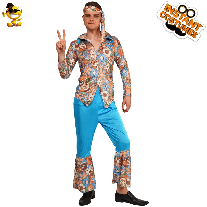Men's 60s 70s Flower Hippie Costume Adult Performance Hippy Outfits Clothing Party Role Play Hippie Costume
Men's 60s 70s Flower Hippie Costume Adult Performance Hippy Outfits Clothing Party Role Play Hippie Costume