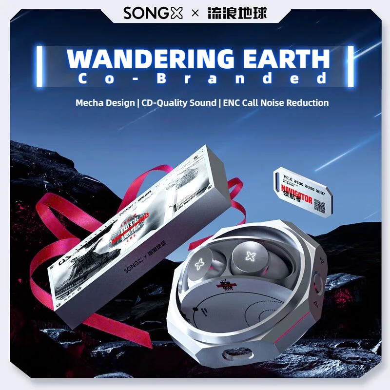 SONGX Wandering Earth TWS Wireless Bluetooth Earbuds QI Wireless Charging Earphones ENC Noise Cancelling Sports Gaming Headphone
SONGX Wandering Earth TWS Wireless Bluetooth Earbuds QI Wireless Charging Earphones ENC Noise Cancelling Sports Gaming Headphone
