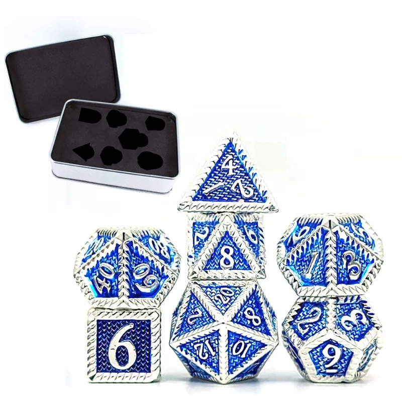 7 Pcs/Set Metal Multi-faceted Various Shapes Sculpture Digital with Box for Club/Party/Family Game Accessories H053
7 Pcs/Set Metal Multi-faceted Various Shapes Sculpture Digital with Box for Club/Party/Family Game Accessories H053