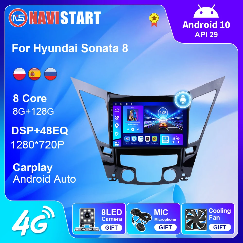 EKIY Car Radio For Hyundai Sonata 8 2010-2015 Android 10.0 GPS Navigation 2.0L 2.4L 4G WIFI Car Radio No DVD Player 2 Din
EKIY Car Radio For Hyundai Sonata 8 2010-2015 Android 10.0 GPS Navigation 2.0L 2.4L 4G WIFI Car Radio No DVD Player 2 Din