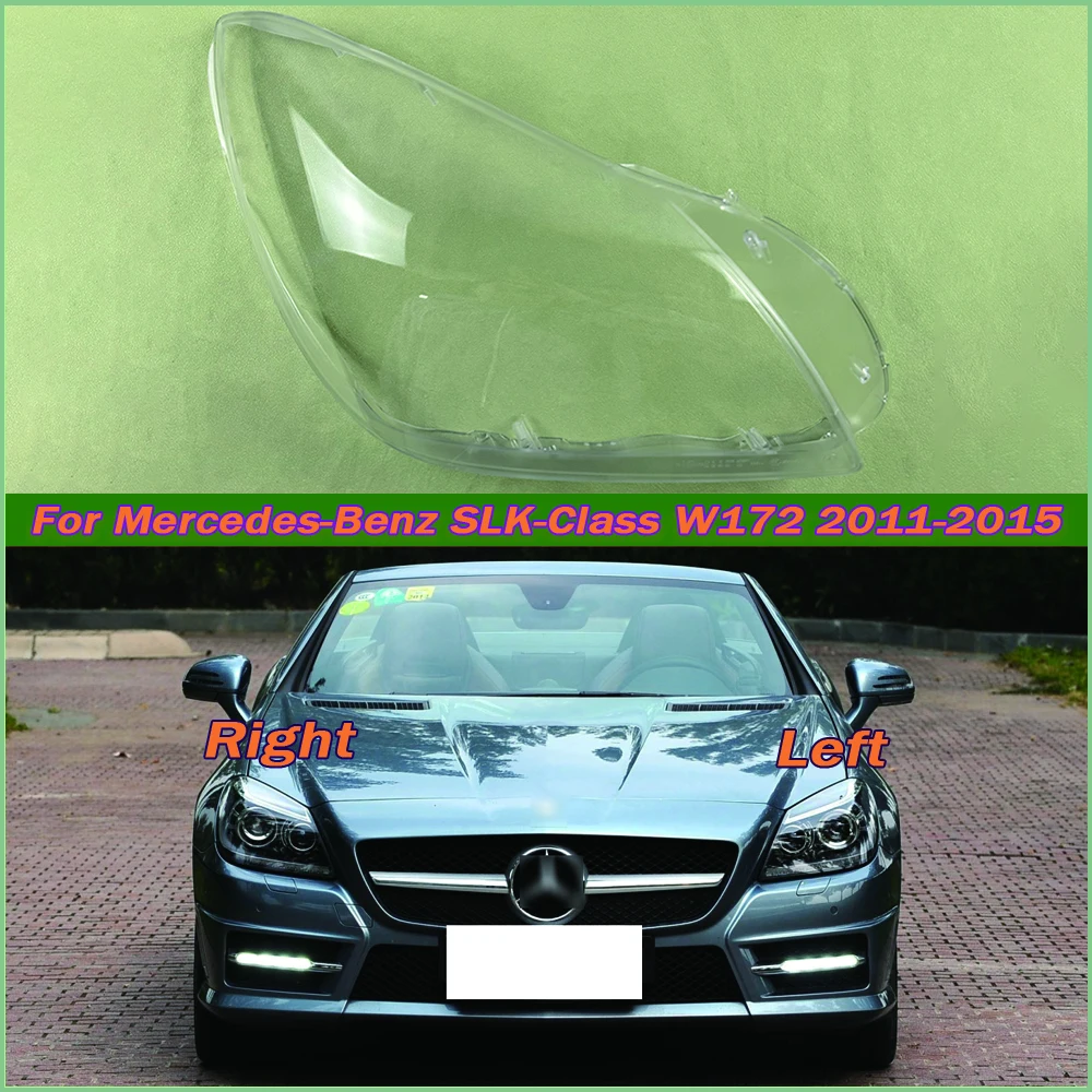 

For Mercedes-Benz SLK-Class W172 2011-2015 Transparent Headlight Cover Lampshade Shell Headlamp Housing Durable Lens Plexiglass