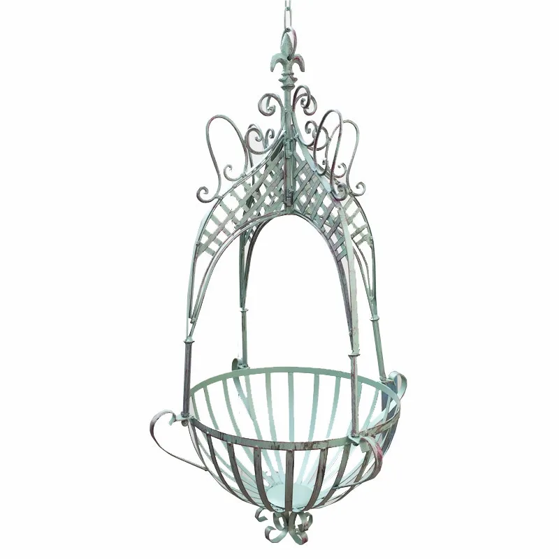 Vintage Iron Craft Plant Pot Hanging Basket Outdoor Metal Flower Pots Hanger Baskets For Garden Decoration
Vintage Iron Craft Plant Pot Hanging Basket Outdoor Metal Flower Pots Hanger Baskets For Garden Decoration