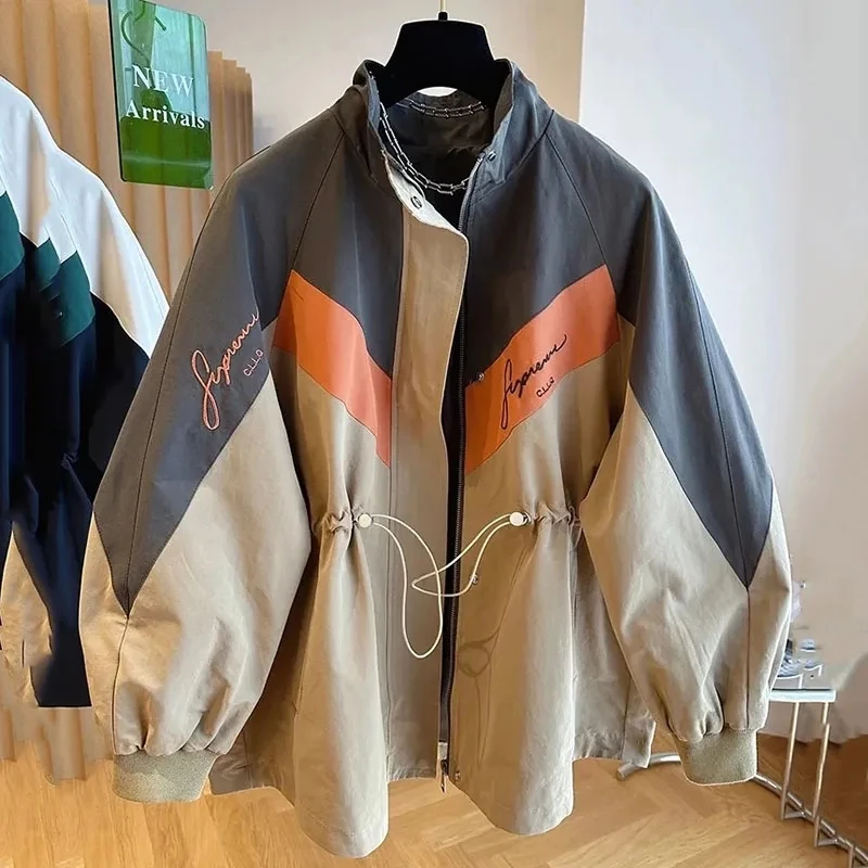 

2024New Spring Autumn Women Join Together Trench Coat Korean Fashion Casual Slim Windbreaker Female Wild Loose Ladies Outerwear