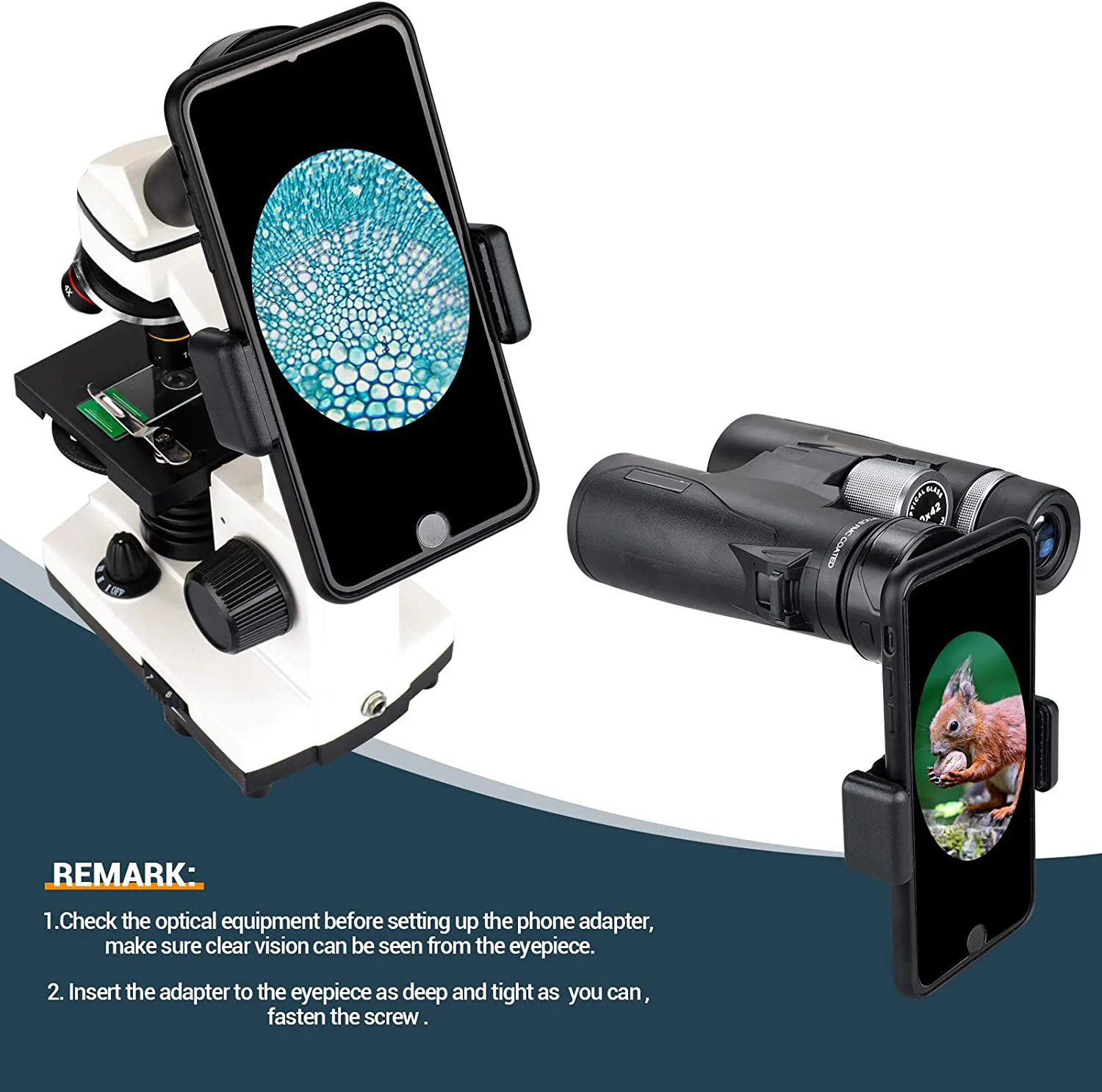 

Upgrade Universal Cell Phone Adapter Bracket Clip Mount for Astronomical Telescope Binocular Microscope Monocular for Smartphone