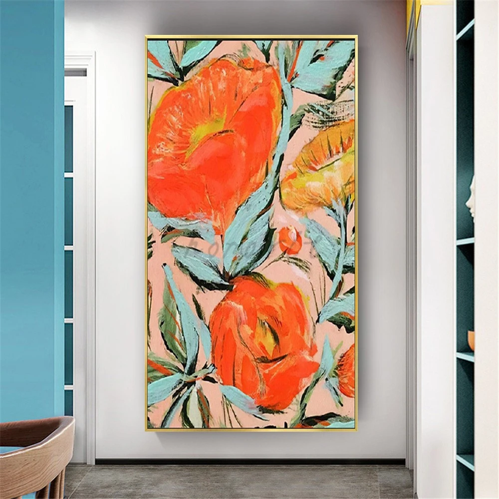 100% Handmade Orange Flowers Large Petal Oil Painting On Canvas Wall Art Gift Top Home Decor Poster For Living Room Sofa Back
100% Handmade Orange Flowers Large Petal Oil Painting On Canvas Wall Art Gift Top Home Decor Poster For Living Room Sofa Back