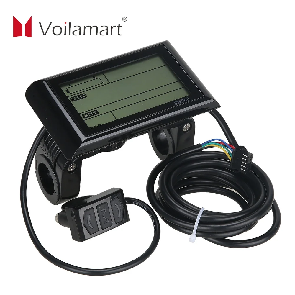 Voilamart SW900 Ebike LCD Display 48V Electric Bicycle LCD Meter Panel Display for Electric Bike Computer Ebike Accessories
Voilamart SW900 Ebike LCD Display 48V Electric Bicycle LCD Meter Panel Display for Electric Bike Computer Ebike Accessories